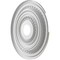 Ekena Millwork Cole PVC Ceiling Medallion (Fits Canopies up to 5 1/8"), Bright Coat Chrome, 19"OD x 3 1/2"ID x 1"P CMP19COBCR - alternate 3